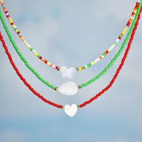 Einfacher Stil Herzform Perlen/perlen Hülse Halskette main image 3