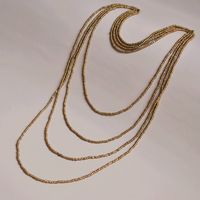 Mode Geometrisch Perlen Keine Intarsien Halskette sku image 2