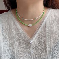 Einfacher Stil Herzform Perlen/perlen Hülse Halskette main image 2