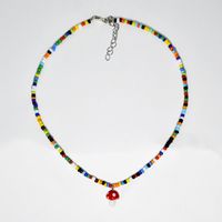 Mode Geometrische Perlen Ohne Eingelegte Anhänger Halskette main image 5