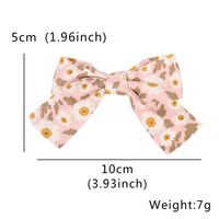 Cute Solid Color Flower Cotton And Linen Hair Clip main image 3