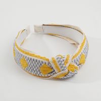 Sweet Plaid Cloth Embroidery Hair Band As Picture main image 1