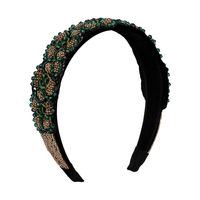 Fashion Floral Cloth Beaded Hair Band 1 Piece sku image 1