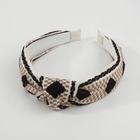 Sweet Plaid Cloth Embroidery Hair Band As Picture main image 5