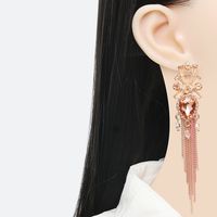 Fashion Geometric Alloy Tassel Artificial Rhinestones Earrings main image 1