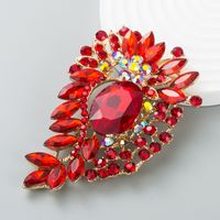 Fashion Geometric Alloy Inlay Artificial Gemstones Rhinestones Women's Brooches main image 1