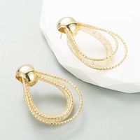 Fashion Geometric Alloy Inlay Rhinestone Earrings sku image 1