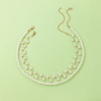 Mode Geometrisch Perlen Legierung Keine Intarsien Halsband main image 5