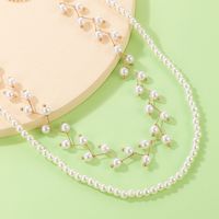 Mode Geometrisch Perlen Legierung Keine Intarsien Halsband main image 3