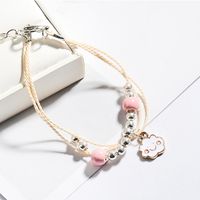 New Cartoon Cute Multi-layer Animal Student Hand Ornaments Simple Bracelet For Couple Hand Rope Wholesale sku image 4