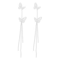 Fashion Butterfly Copper Tassel Earrings sku image 2