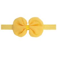 Cute Solid Color Bow Knot Chiffon Hair Band sku image 2