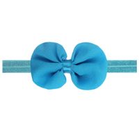 Cute Solid Color Bow Knot Chiffon Hair Band sku image 3