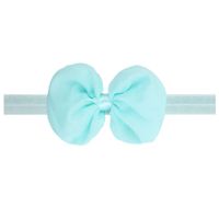 Cute Solid Color Bow Knot Chiffon Hair Band sku image 14