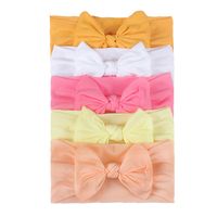 Fashion Solid Color Bow Knot Nylon Hair Band sku image 4