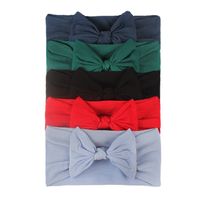 Fashion Solid Color Bow Knot Nylon Hair Band sku image 5