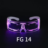 Hot-selling Fashion New Style Led Light-emitting Glasses sku image 22