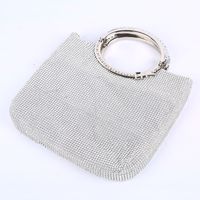 Diamond-encrusted Dinner Bag Large Space Hand-held Rhinestone Bag Evening Banquet Bag Clutch sku image 2