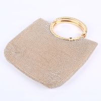 Diamond-encrusted Dinner Bag Large Space Hand-held Rhinestone Bag Evening Banquet Bag Clutch sku image 1