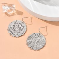 Fashion Round Alloy Flakes No Inlaid Earrings main image 5