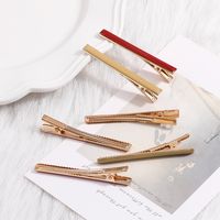 Simple Style Solid Color Alloy No Inlaid Hair Clip 1 Set main image 2