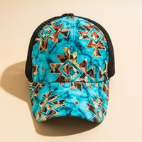 Women's Fashion Colorful Painted Curved Eaves Baseball Cap sku image 7