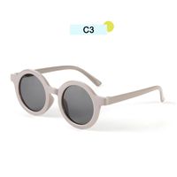 Children Unisex Cute Round Pc Round Frame Sunglasses sku image 6