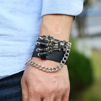 Punk Hand Pu Leather Handmade Bracelets main image 2