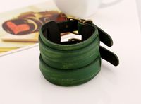 Vintage Style Geometric Pu Leather Handmade Bracelets main image 5