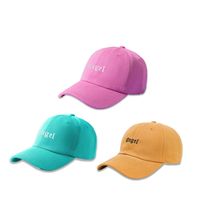 Unisex Simple Style Letter Embroidery Wide Eaves Baseball Cap main image 5