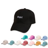 Unisex Simple Style Letter Embroidery Wide Eaves Baseball Cap main image 1