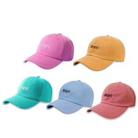 Unisex Simple Style Letter Embroidery Wide Eaves Baseball Cap main image 3