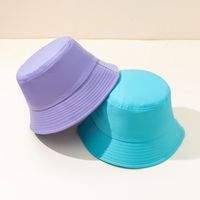 Unisex Basic Solid Color Wide Eaves Bucket Hat main image 3