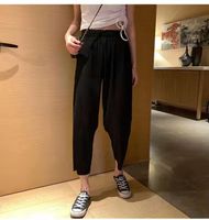 Women's Casual Solid Color Crop Pants Casual Pants sku image 16