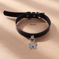 Retro Butterfly Alloy No Inlaid Choker 1 Piece main image 2