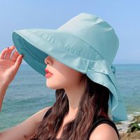 Women's Basic Solid Color Wide Eaves Sun Hat sku image 1