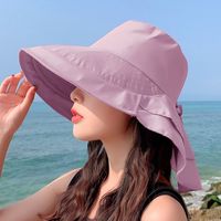 Women's Basic Solid Color Wide Eaves Sun Hat sku image 2