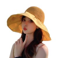 Women's Sweet Bow Knot Wide Eaves Bucket Hat main image 2