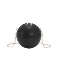 Fashion Solid Color Soft Surface Round Zipper Circle Bag main image 2