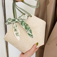 Vacation Solid Color Hexagon Zipper Straw Bag main image 2