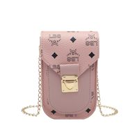 Cute Letter Printing Square Buckle Phone Wallet main image 4
