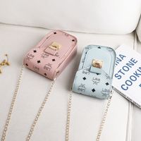 Cute Letter Printing Square Buckle Phone Wallet main image 6