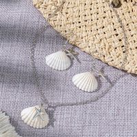 Beach Starfish Shell Alloy Earrings Necklace 1 Set sku image 1