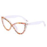 Fashion Colorful Pc Cat Glasses Diamond Glasses sku image 2