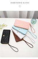 Basic Stripe Square Zipper Long Wallet main image 9