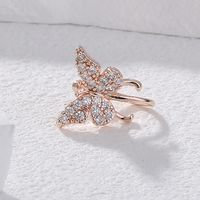 Fashion Butterfly Copper Plating Zircon Nose Ring main image 7