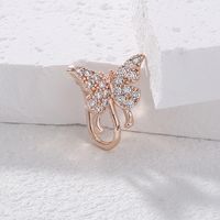 Fashion Butterfly Copper Plating Zircon Nose Ring main image 6