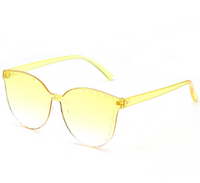 Children Unisex Cute Solid Color Pc Cat Glasses Sunglasses sku image 2