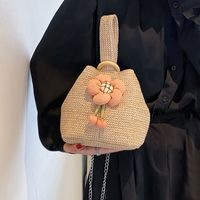 Fashion Floral Quilted Flower Chain Bucket Buckle Bucket Bag main image 1