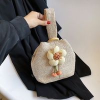 Fashion Floral Quilted Flower Chain Bucket Buckle Bucket Bag main image 2